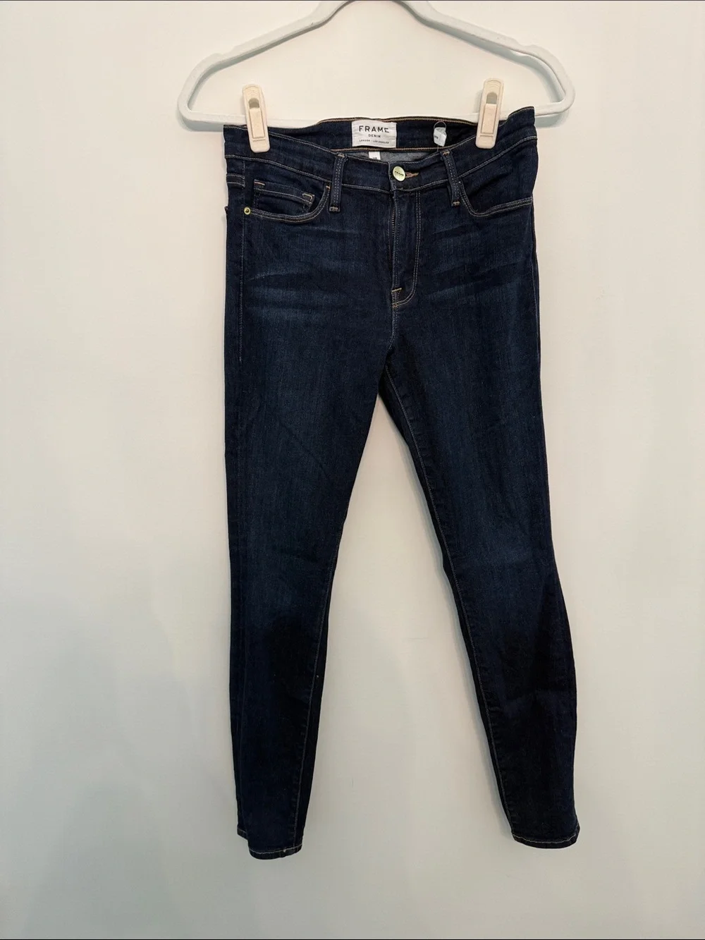 Frame Denim Deep Indigo Skinny Jeans - Women's